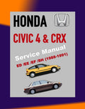 Honda CIVIC & CRX 4 ED/EE/EF/SH 1988-1991 Full Manual Set – Repair & Maintenance Manual