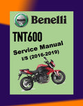 BENELLI TNT600 2014-2019 Full Manual Set – Repair & Maintenance Manual and Spare Parts Catalog and User Handbook
