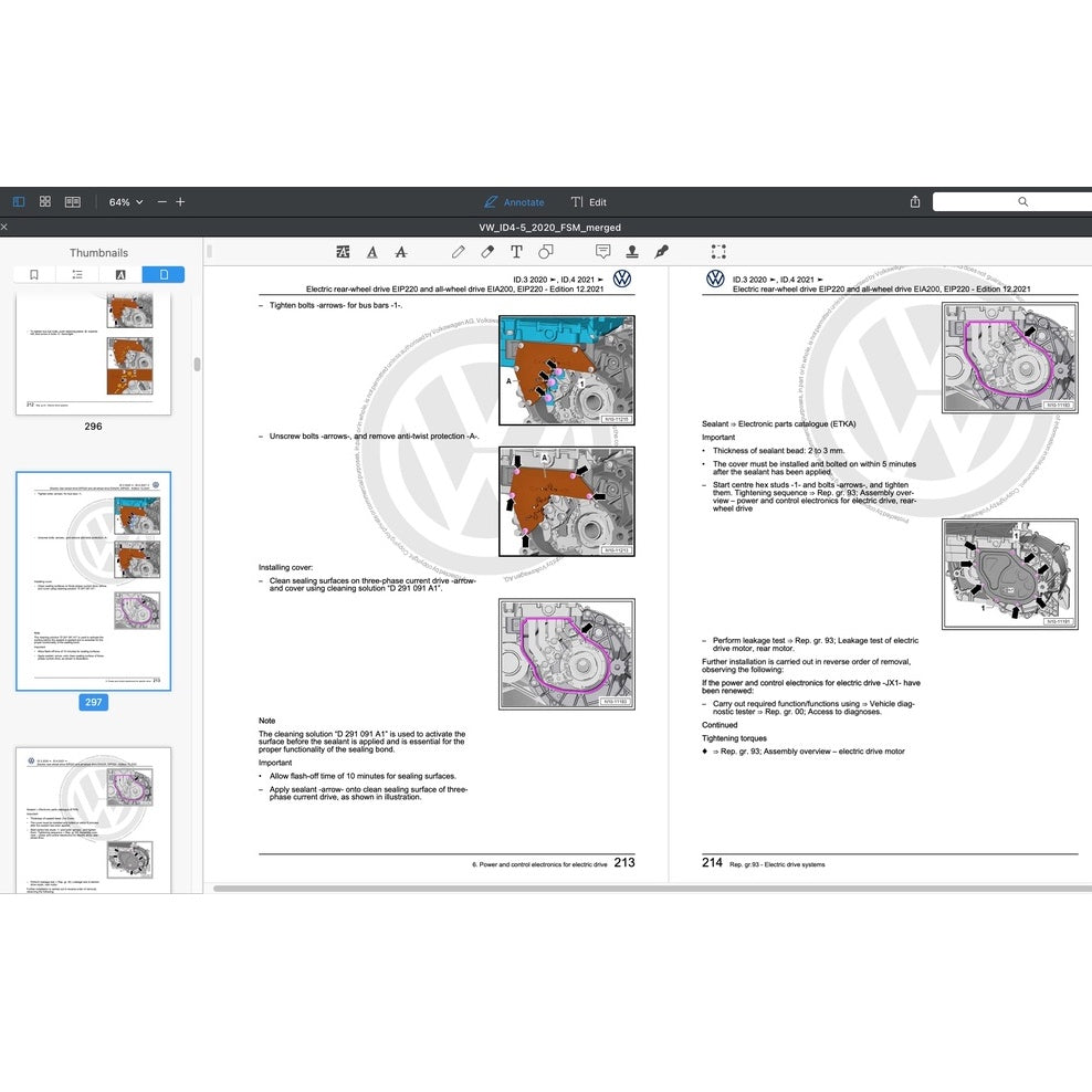 VW ID.4/5 EV 2021-2023 Full Manual Set – Repair & Maintenance Manual - page 4