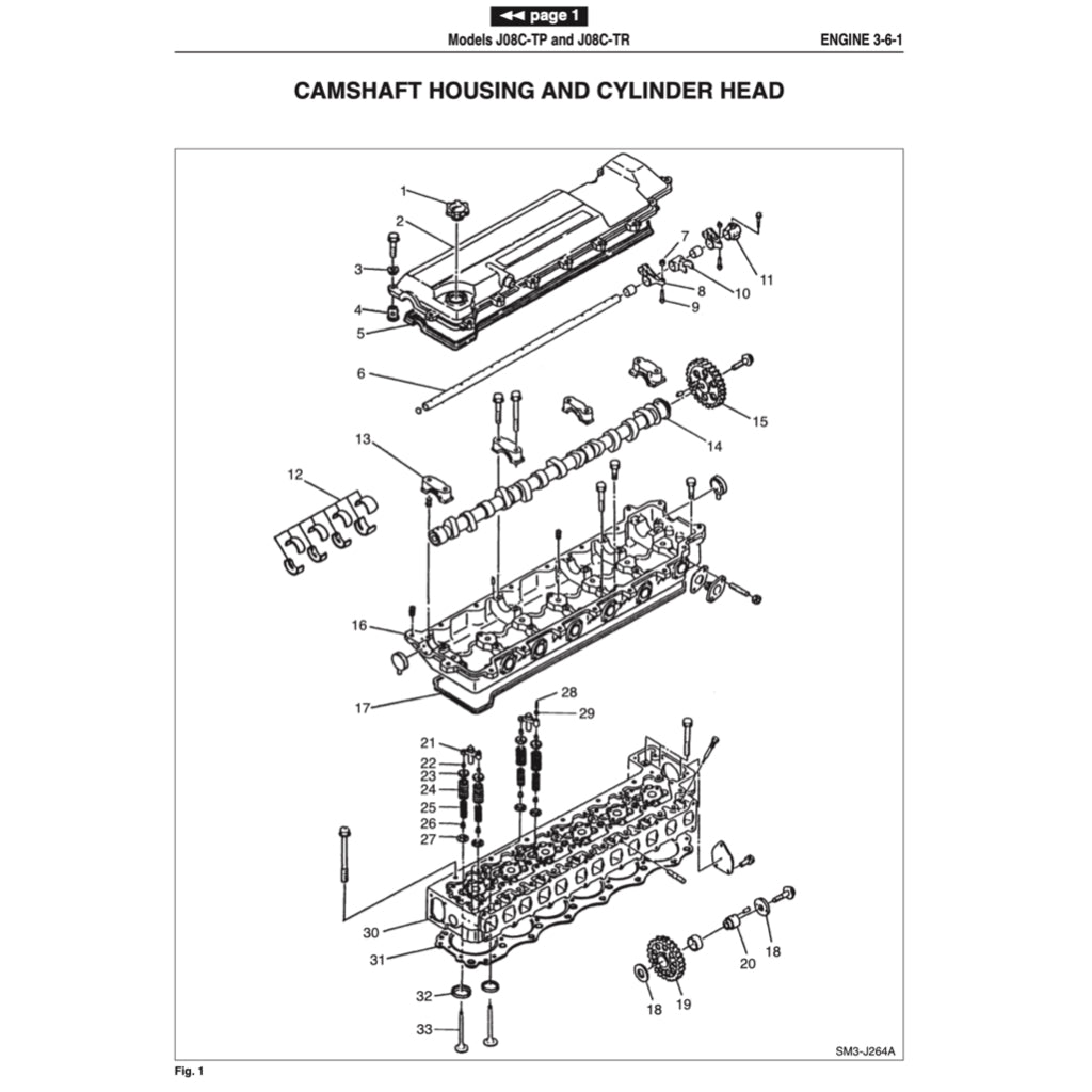 HINO Engine J08C-TP/TR Workshop Service Repair Manual - page 3