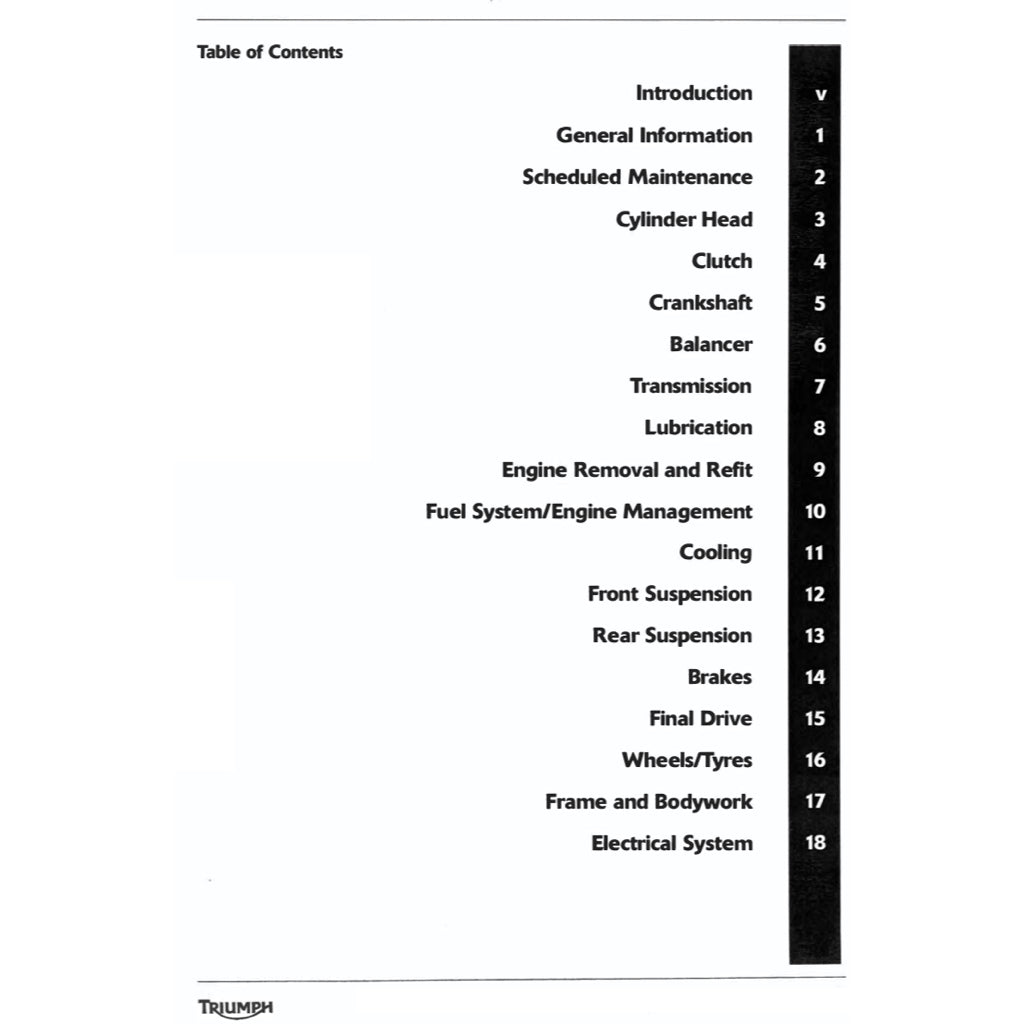 Triumph TIGER EXPLORER 800 XR/XRX/XRT 2017-2021 Full Manual Set – Repair & Maintenance Manual and User Handbook - page 2