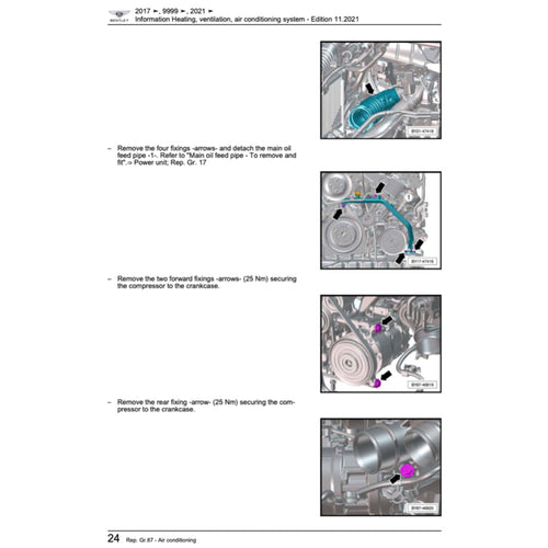 Bentley BENTAYGA 2017+ Full Manual Set – Repair & Maintenance Manual - page 2