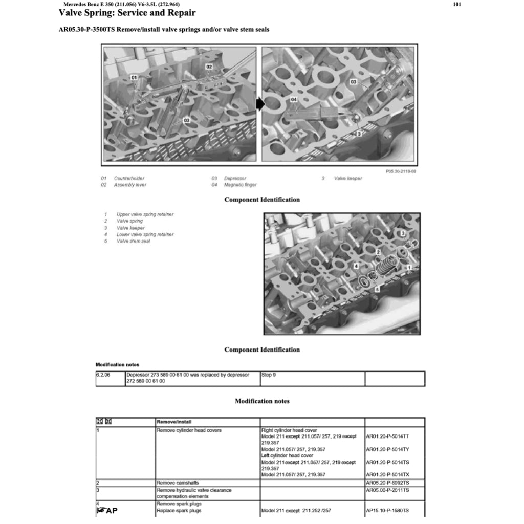Mercedes-Benz E-CLASS W211 E350 M272 2002-2009 Full Manual Set – Repair & Maintenance Manual - page 4