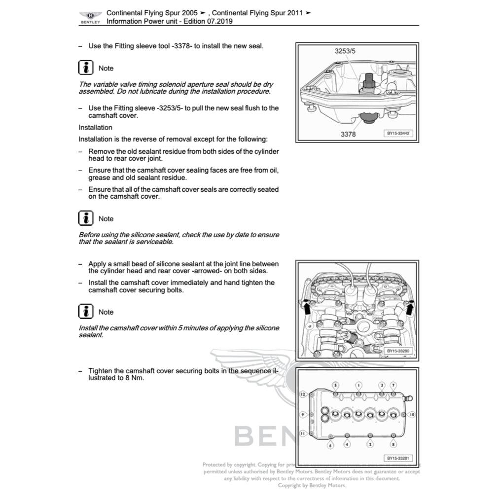 Bentley CONTINENTAL FLYING SPUR W12 2005-2013 Full Manual Set – Repair & Maintenance Manual - page 4