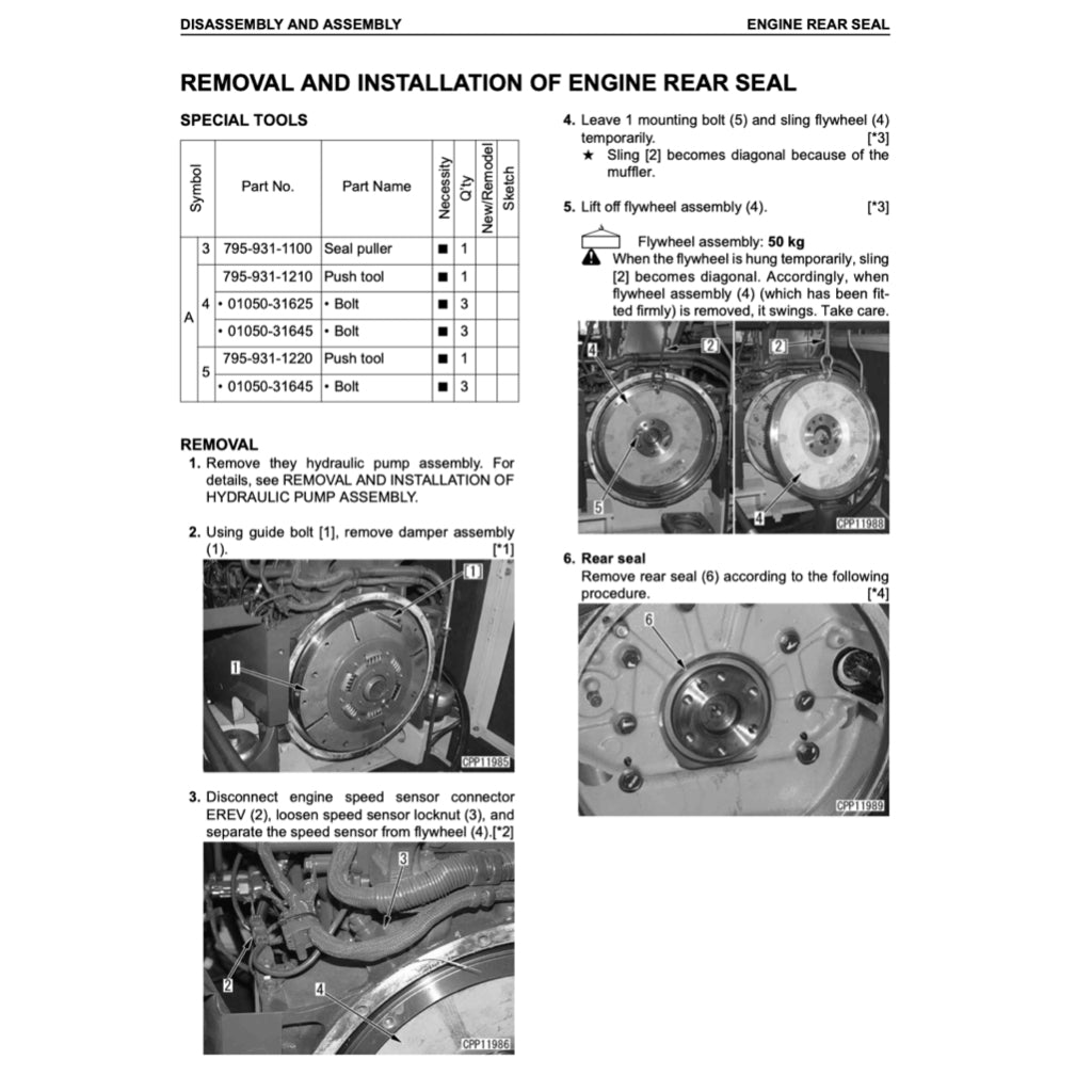 KOMATSU PC400LC / PC450LC Excavator Workshop Repair Manual - page 8