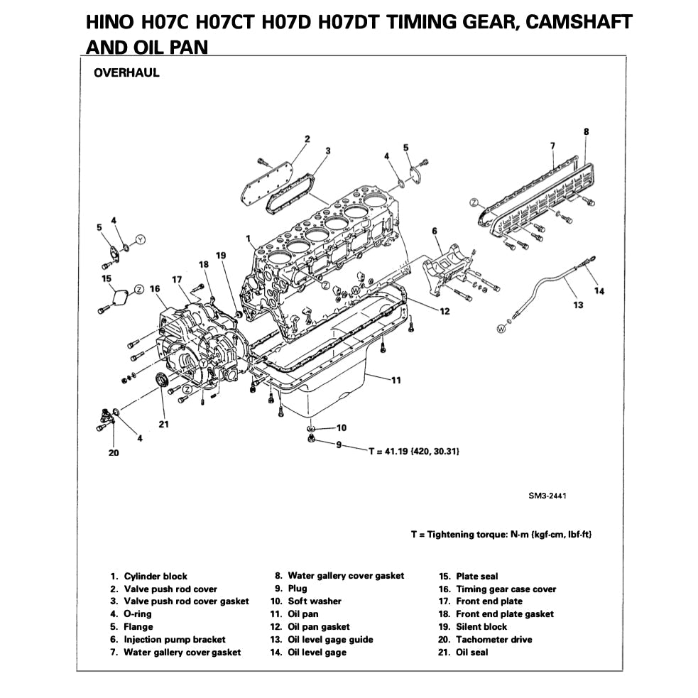 HINO Engine H07C H07C-T H07CT Service Repair Manual - page 4