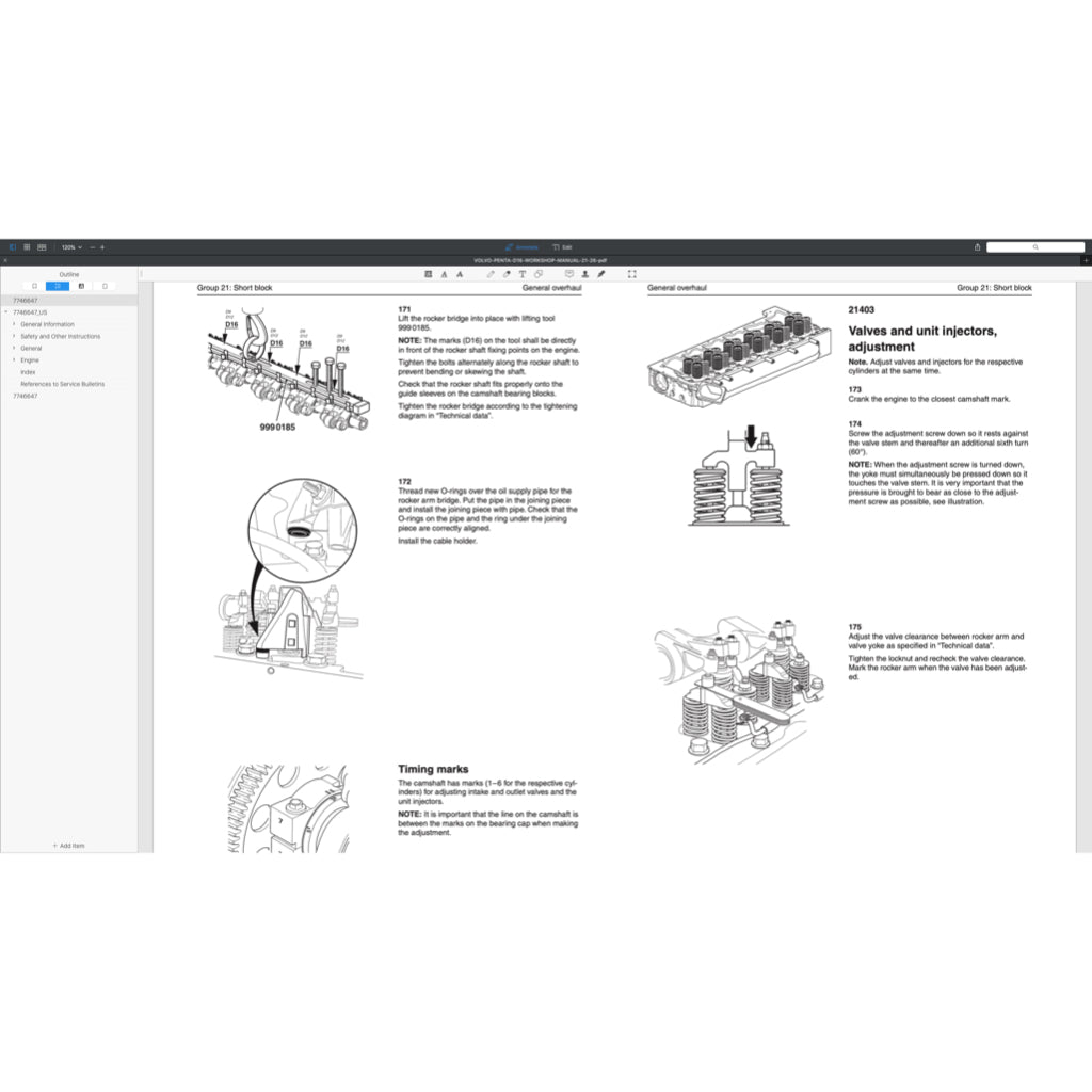 Volvo PENTA Diesel Engine D Series D3 D4 D6 D9 D12 D13 D16 Full Manual Set – Service Repair Workshop Manual - page 5