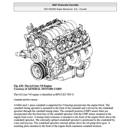 Chevrolet CORVETTE C6 / Z06 2005-2013 Full Manual Set – Repair & Maintenance Manual - page 2