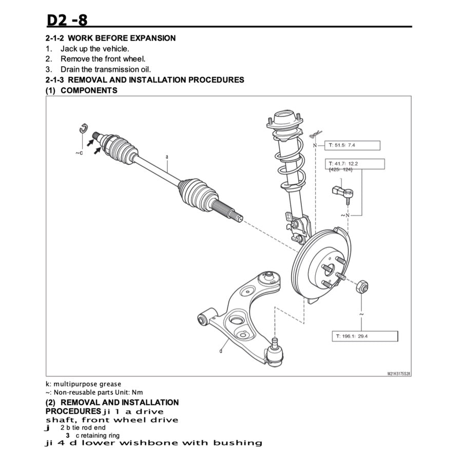 Daihatsu MIRA AVY L250/251 2003-2009 Full Manual Set – Repair & Maintenance Manual - page 7